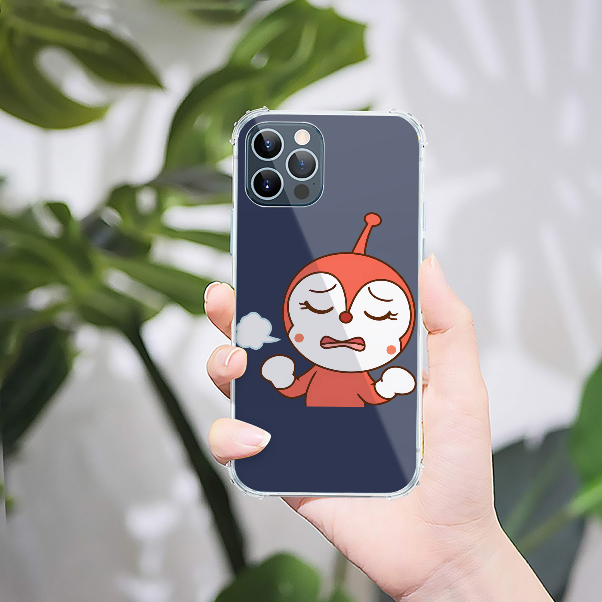 （画像用） アンパンマン Anpanman 【iPhone 12シリーズ対応】透明スマホケース（クリアソフトケース）